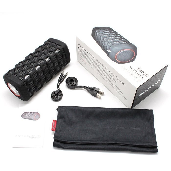 Portable Stereo Bluetooth CSR 4.0 Speakers with Power Bank 7000mAh 2* 5W Polymer Lithium Battery Wireless Waterproof... N7