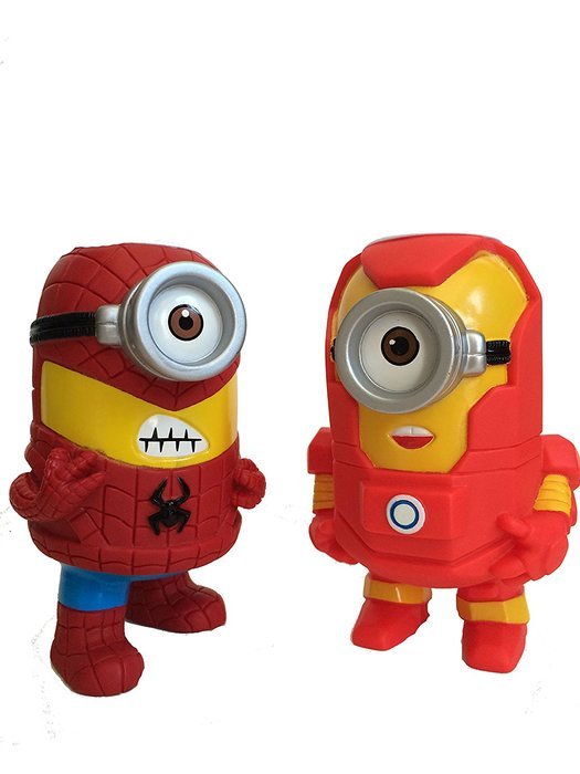 New Iron Man Wireless Bluetooth Speaker Mini Portable Children Style LED Light Speakers Stereo Music Player Support... N7