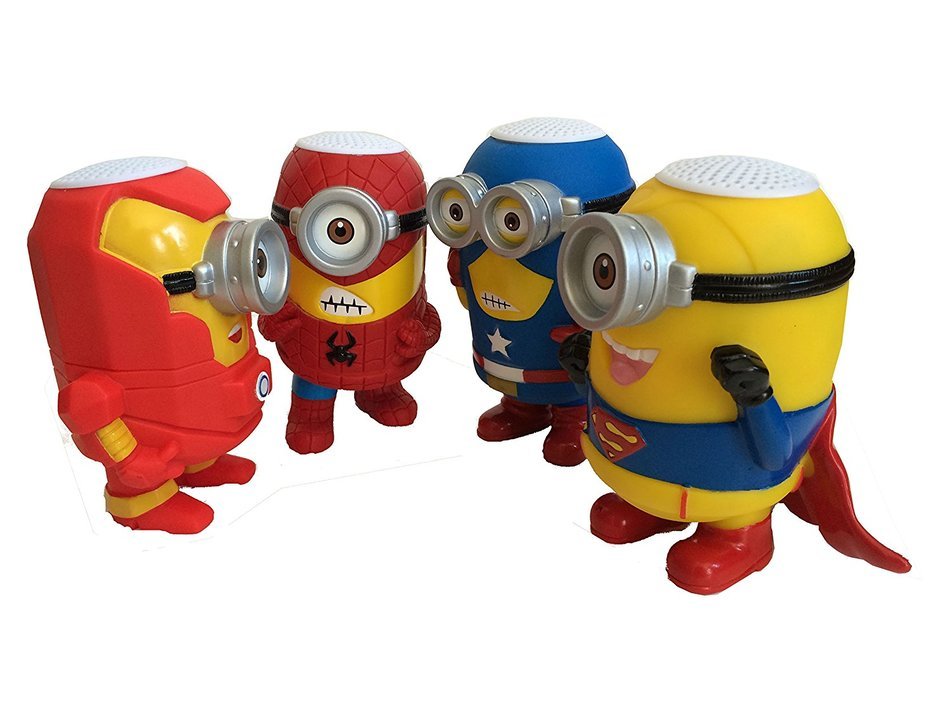New Iron Man Wireless Bluetooth Speaker Mini Portable Children Style LED Light Speakers Stereo Music Player Support... N8