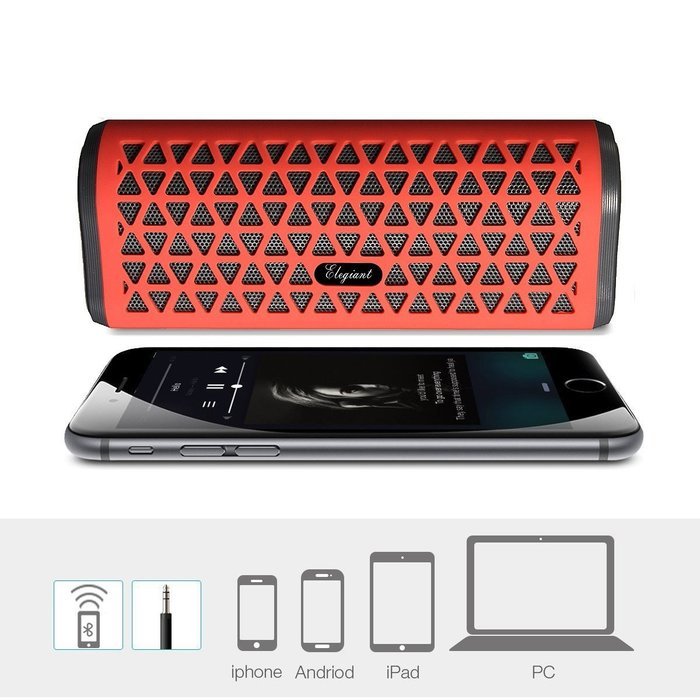 Bluetooth Speakers, ELEGIANT Portable Wireless Stereo Speaker Outdoor Speaker for Computers & Smartphones, High-Definition... N13