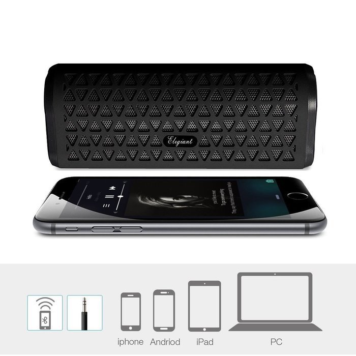 Bluetooth Speakers, ELEGIANT Portable Wireless Stereo Speaker Outdoor Speaker for Computers & Smartphones, High-Definition... N21