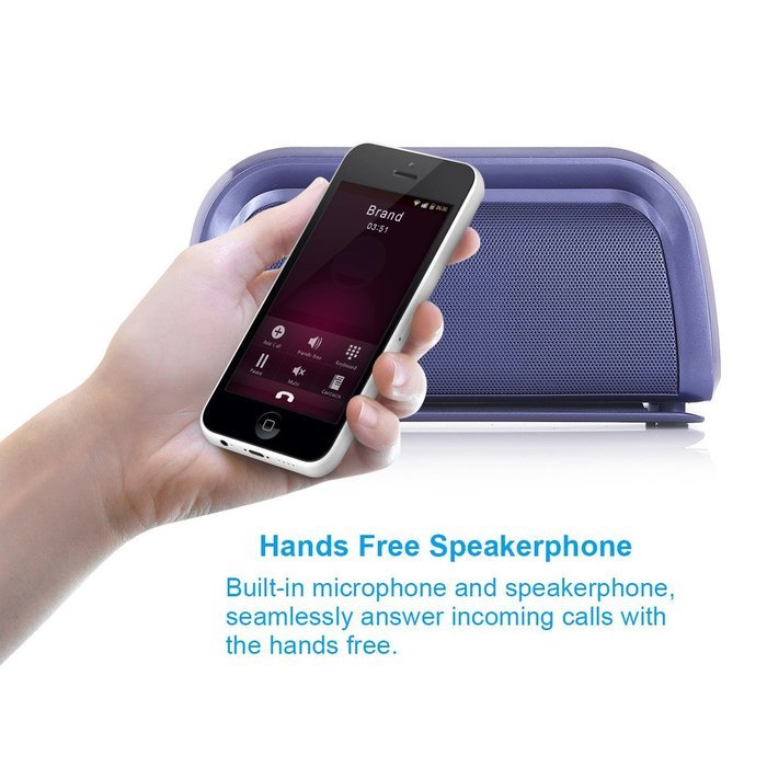 Poweradd Portable Wireless Speaker with Touch Control, NFC Function and Dual Powerful Stereo for iPhone 7, iPad... N4