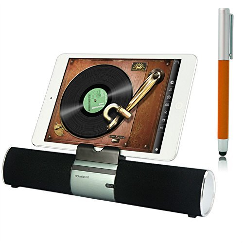 First2savvv LY-F99-01B7 black Portable rechargable wireless bluetooth speaker handsfree desktop stand dock docking...