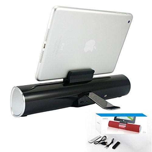 First2savvv LY-F99-01B7 black Portable rechargable wireless bluetooth speaker handsfree desktop stand dock docking... N6