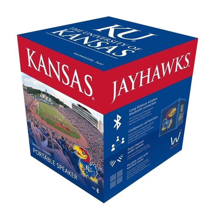 Wiseways Kube Bluetooth Collegiate Speaker for Kansas school N2