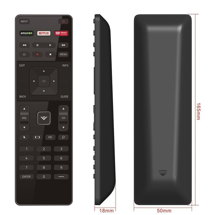Vizio XRT122 TV Remote for E Series Models