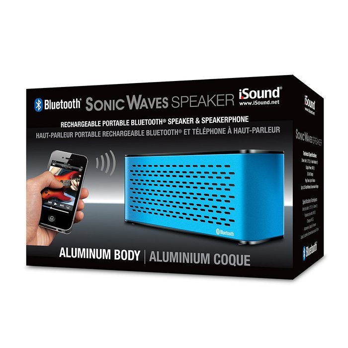iSound Sonic Waves Bluetooth Speaker with Microphone (red) N10