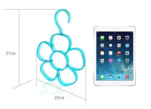 Interbusiness Flower Scarf Holder Organization Towel Hanger, Rose N5