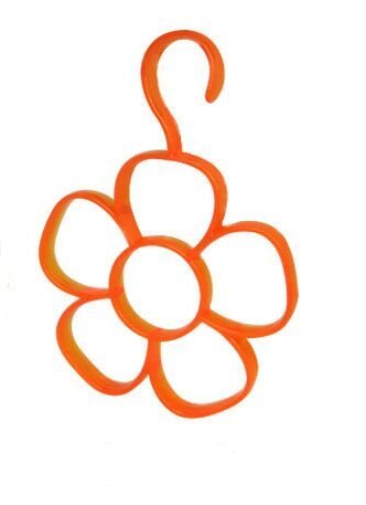 Interbusiness Flower Scarf Holder Organization Towel Hanger, Rose N12