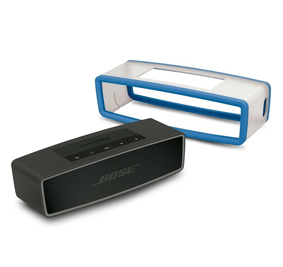 Bose&reg; SoundLink&reg; Mini Bluetooth&reg; Speaker II Carbon Bundle w/ Blue Soft Cover