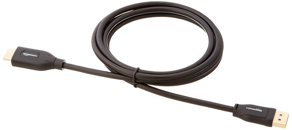 AmazonBasics DisplayPort to HDMI Cable - 6 Feet N4
