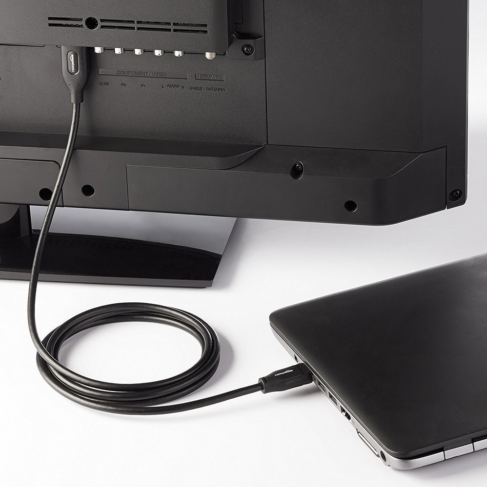 AmazonBasics DisplayPort to HDMI Cable - 6 Feet N5