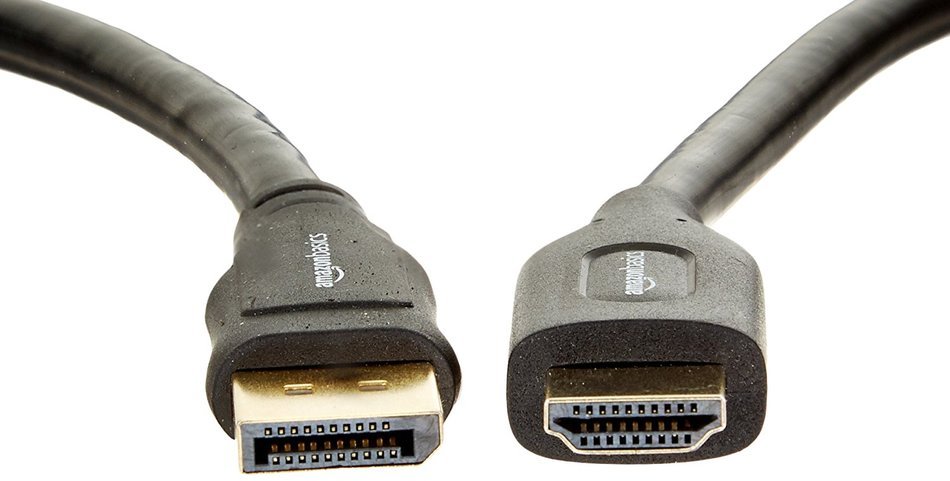 AmazonBasics DisplayPort to HDMI Cable - 6 Feet N7