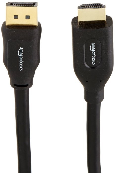 AmazonBasics DisplayPort to HDMI Cable - 6 Feet N8