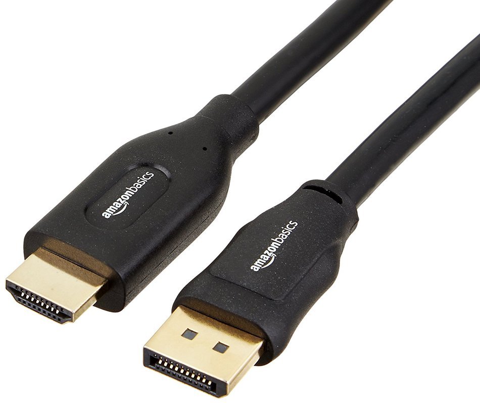 AmazonBasics DisplayPort to HDMI Cable - 6 Feet N10