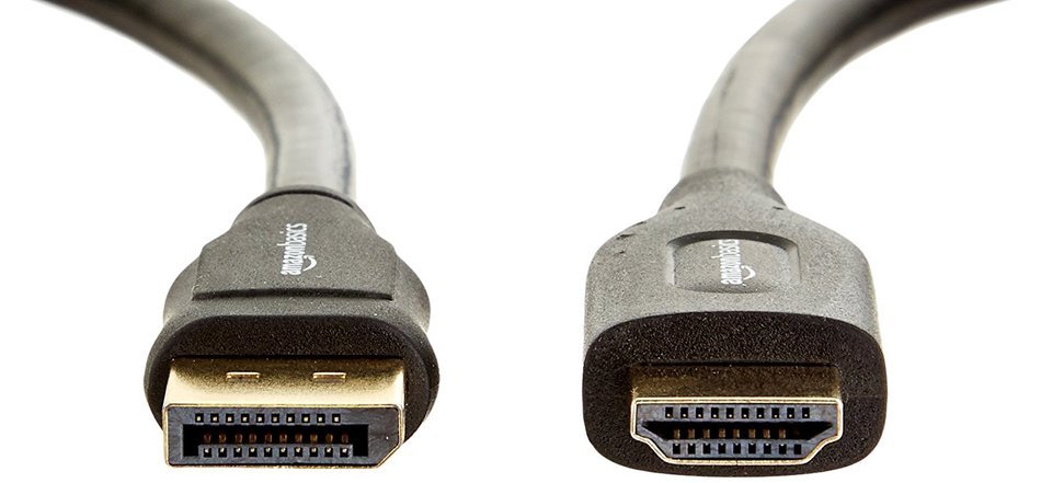 AmazonBasics DisplayPort to HDMI Cable - 6 Feet N11
