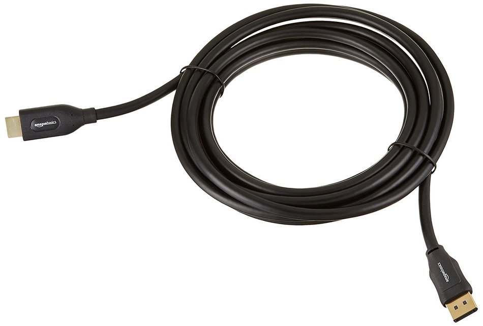 AmazonBasics DisplayPort to HDMI Cable - 6 Feet N13