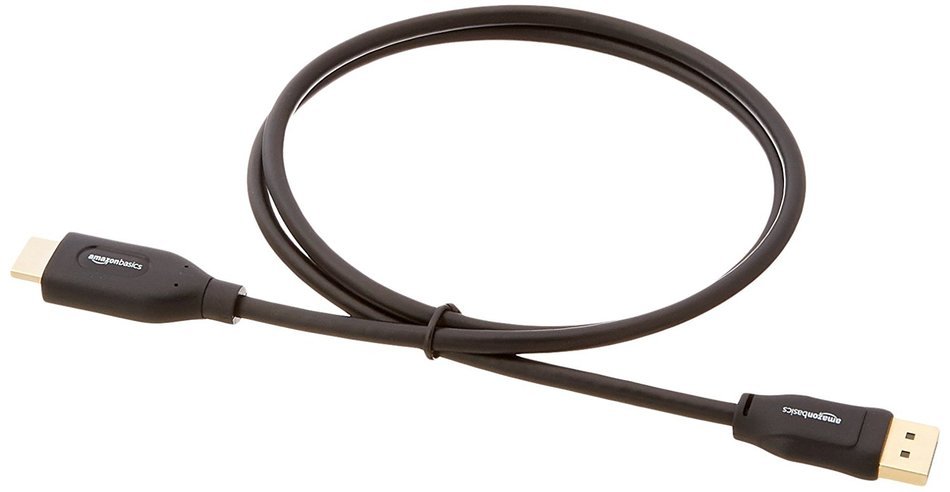 AmazonBasics DisplayPort to HDMI Cable - 6 Feet N17