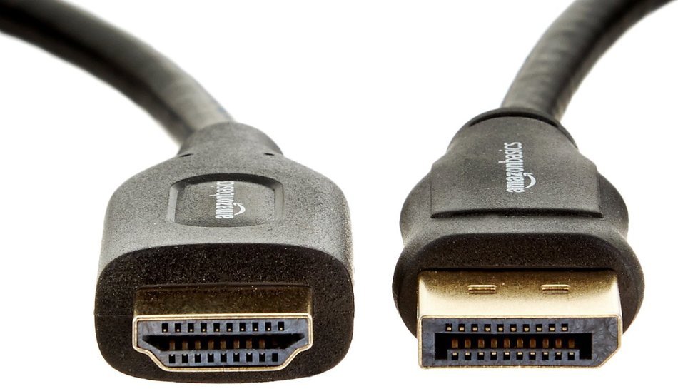 AmazonBasics DisplayPort to HDMI Cable - 6 Feet N19