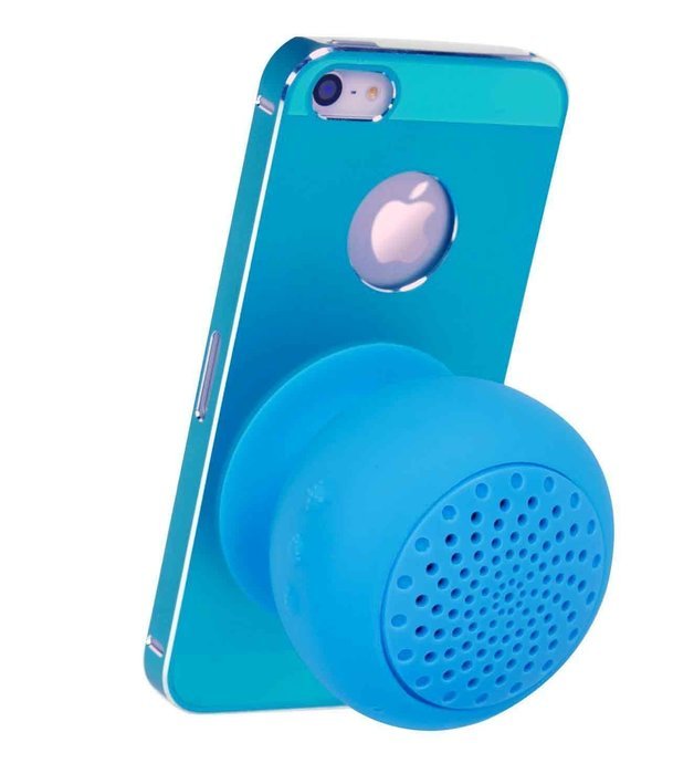 Mini Portable Bluetooth Speaker - Great Sound, Water Resistant with Built-in Microphone &ndash; Light Blue N2