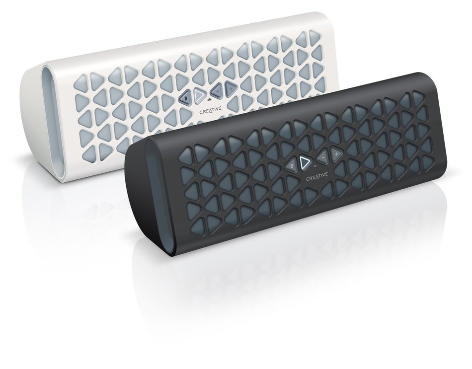 Creative Muvo 20 Portable Wireless Bluetooth Speaker with NFC, Amp and Dual Flared Bass Port (Black) N3