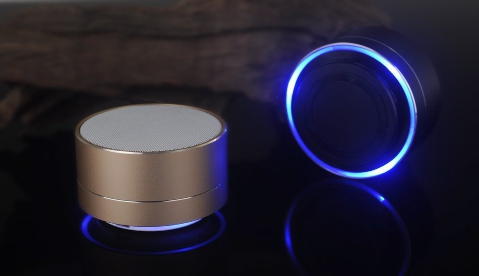 Bluetooth Speaker,Mini Bass Desk Office Wireless Portable Bluetooth Speaker with Mic, USB and TF card port, Works... N2