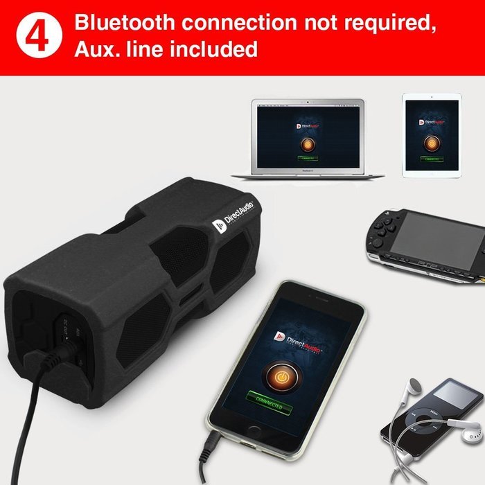Bluetooth Speaker with Built in Power Bank: 3600 Mah (Black) N5