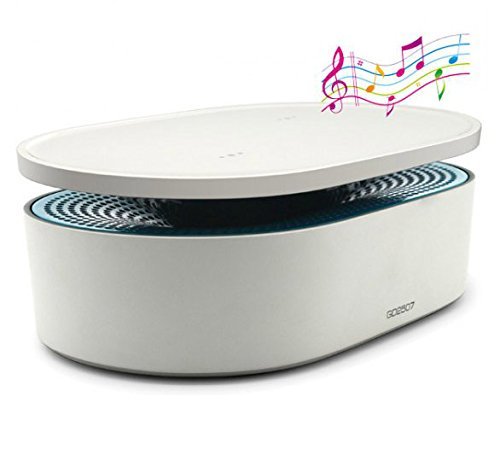 Oaxis Bento Award Winnng Magnetic Induction Close Contact Wireless Indoor Ourdoor Speaker - White N4