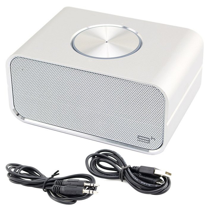 eGenPlus Wireless Multi-function Stereo Bluetooth Speaker with Power Bank, NFC and Hands-free Telephone(silver) N5