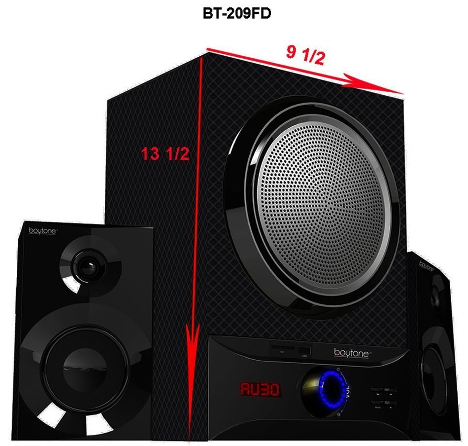 Boytone BT-209FD Wireless Bluetooth Main unit, Powerful Sound & Bass, 30 watt, excellent clear sound & FM radio... N2