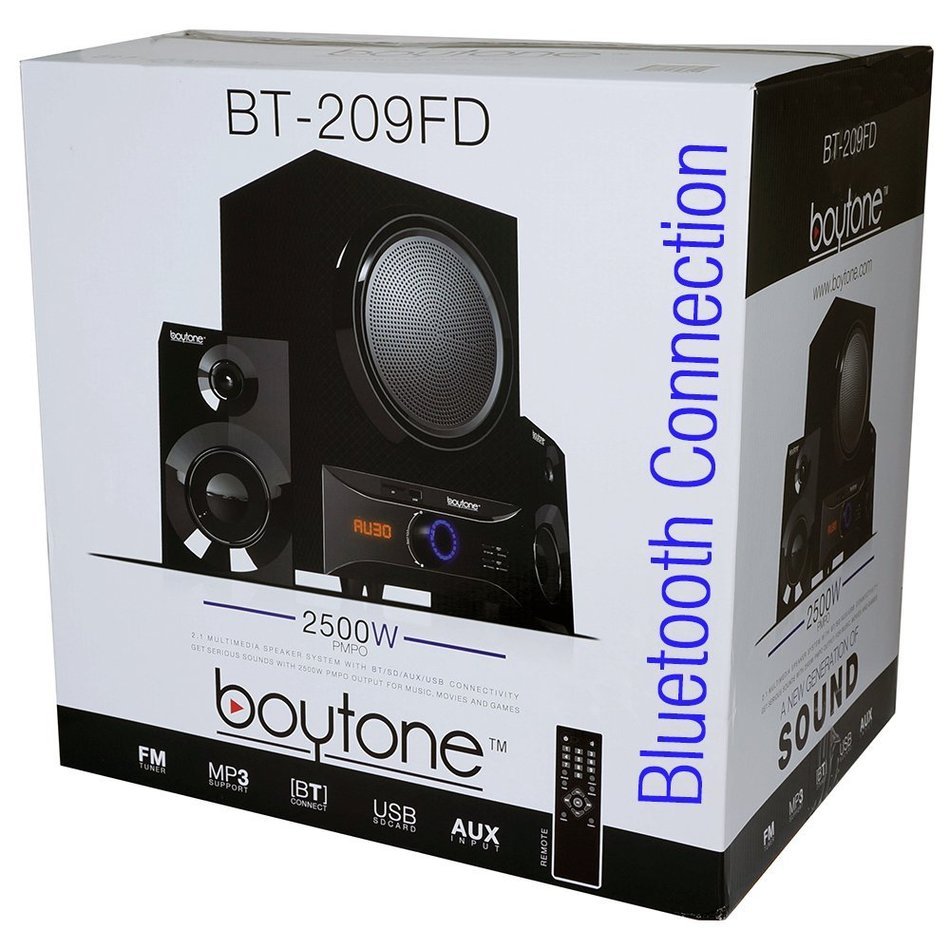 Boytone BT-209FD Wireless Bluetooth Main unit, Powerful Sound & Bass, 30 watt, excellent clear sound & FM radio... N5