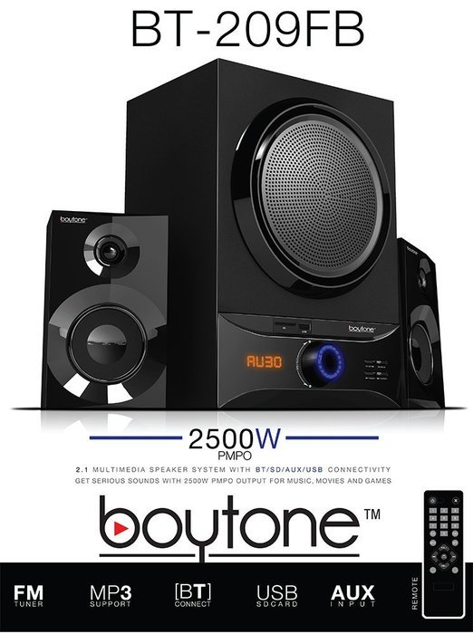 Boytone BT-209FD Wireless Bluetooth Main unit, Powerful Sound & Bass, 30 watt, excellent clear sound & FM radio... N11