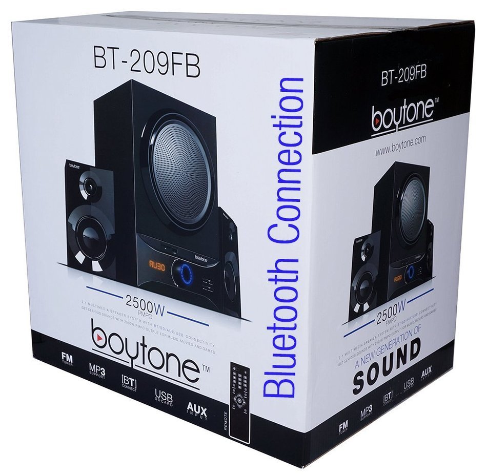 Boytone BT-209FD Wireless Bluetooth Main unit, Powerful Sound & Bass, 30 watt, excellent clear sound & FM radio... N12