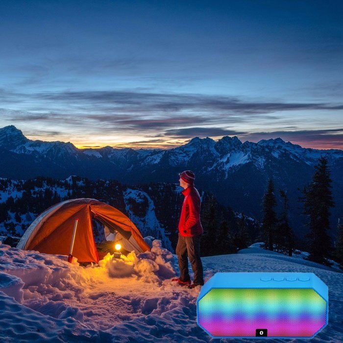 Bluetooth Speaker,ELEGIANT Portable Wireless Stereo Speaker with LED Lights, Build-in Microphone Support Hands-free... N4