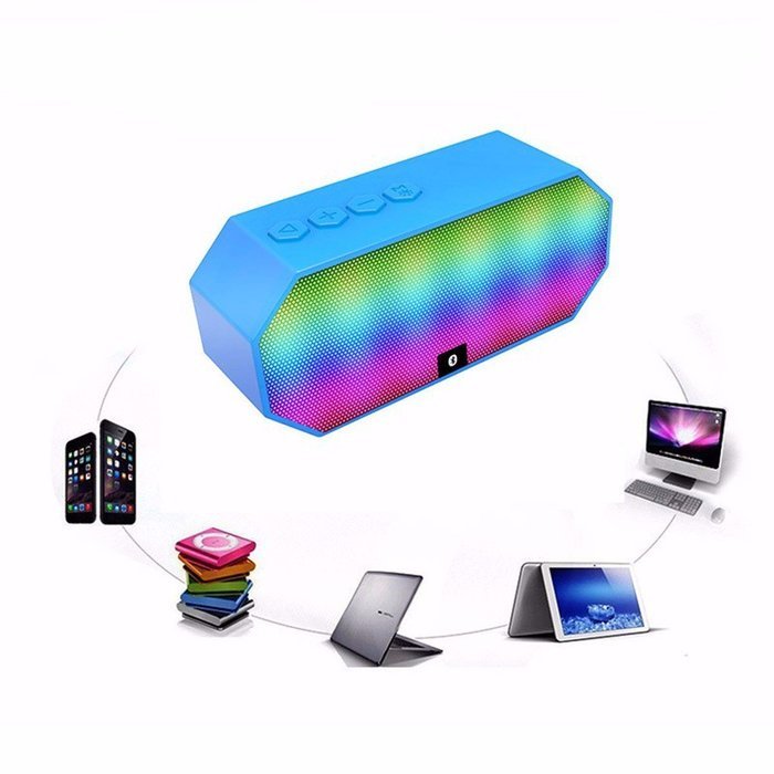 Bluetooth Speaker,ELEGIANT Portable Wireless Stereo Speaker with LED Lights, Build-in Microphone Support Hands-free... N7