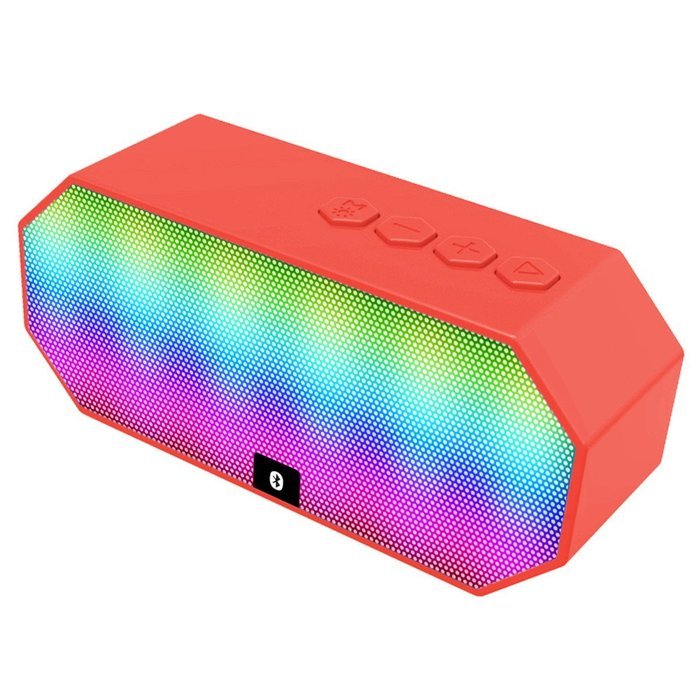 Bluetooth Speaker,ELEGIANT Portable Wireless Stereo Speaker with LED Lights, Build-in Microphone Support Hands-free... N10