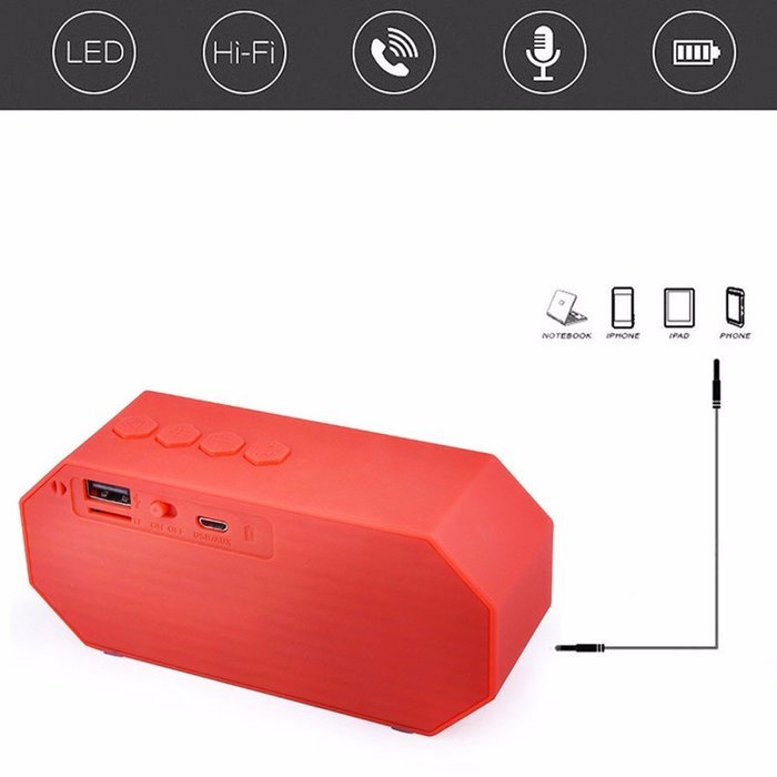 Bluetooth Speaker,ELEGIANT Portable Wireless Stereo Speaker with LED Lights, Build-in Microphone Support Hands-free... N14