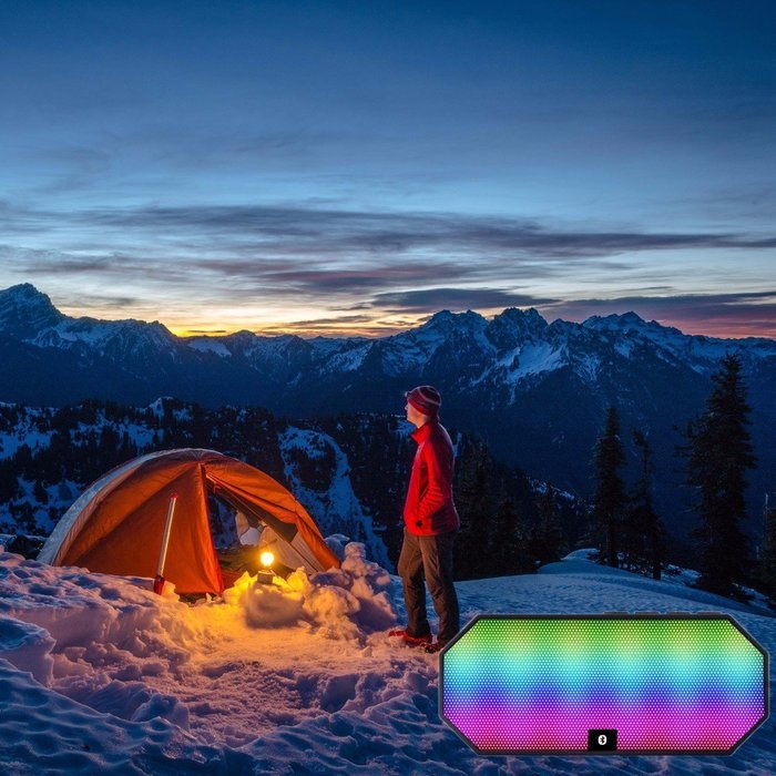 Bluetooth Speaker,ELEGIANT Portable Wireless Stereo Speaker with LED Lights, Build-in Microphone Support Hands-free... N20