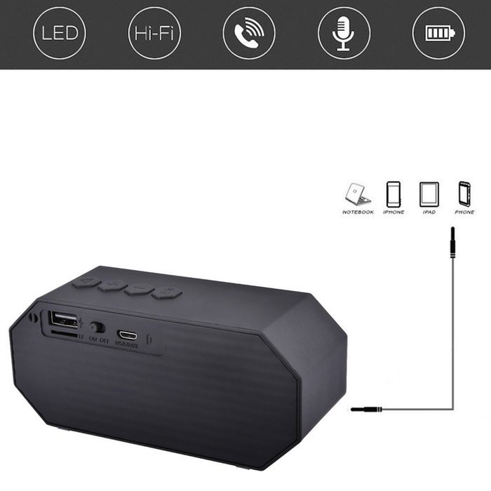 Bluetooth Speaker,ELEGIANT Portable Wireless Stereo Speaker with LED Lights, Build-in Microphone Support Hands-free... N23