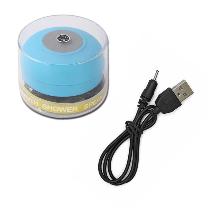 MACOX Bluetooth Speaker,Mini Sucker Bluetooth Speaker Waterproof, Wireless, Handsfree, with Suction Cup (Blue) N6