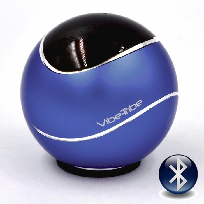 Vibe-Tribe Orbit Yale Blue: 15 Watt Bluetooth Vibration Speaker with Hands Free N2