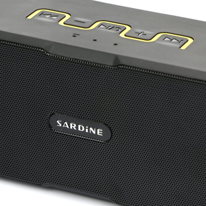 SARDINE F4 Base 12w Output Power Waterproof Bluetooth Wireless Speaker, PowerBank, Hands-free Calling, Bulit-in... N5