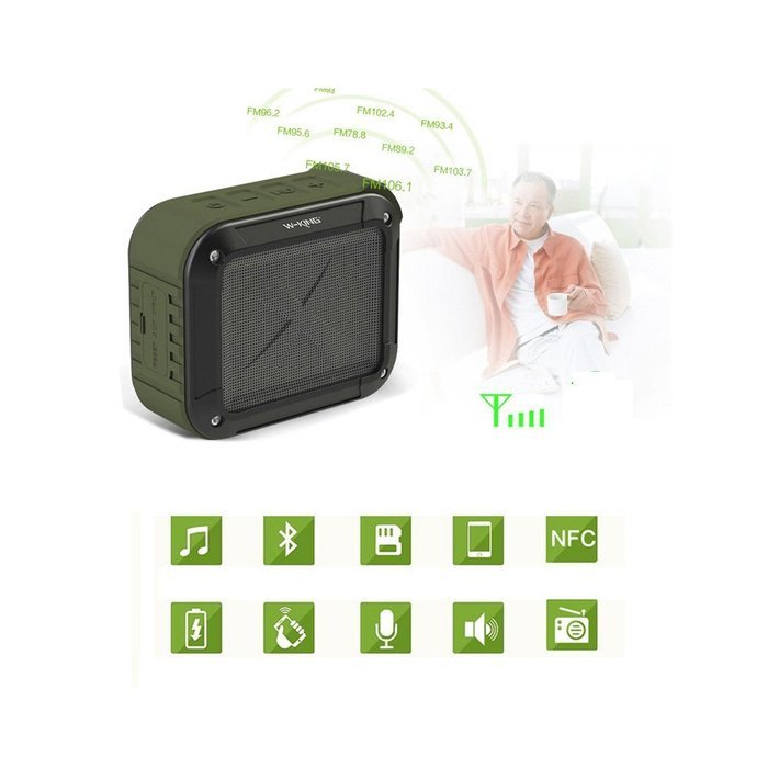 Portable Outdoor and Shower Bluetooth 4.0 Speaker by Good-link, waterproof IPX6 drop-proof and hands free with... N7