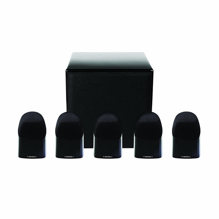 Mirage MX 5.1-Channel Miniature Home Theater Speaker System (Set of Six, Black) (Discontinued by Manufacturer)
