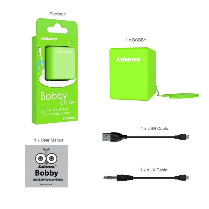 Jabees Bobby Outdoor Bluetooth Wireless Portable Mini Stereo Speaker for Smartphone IOS Android Windows OS iPod... N23