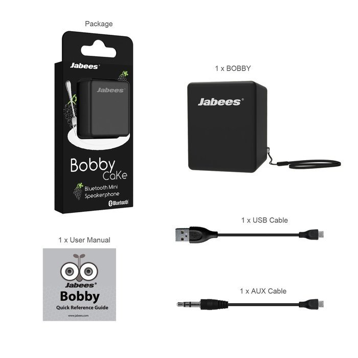 Jabees Bobby Outdoor Bluetooth Wireless Portable Mini Stereo Speaker for Smartphone IOS Android Windows OS iPod... N30