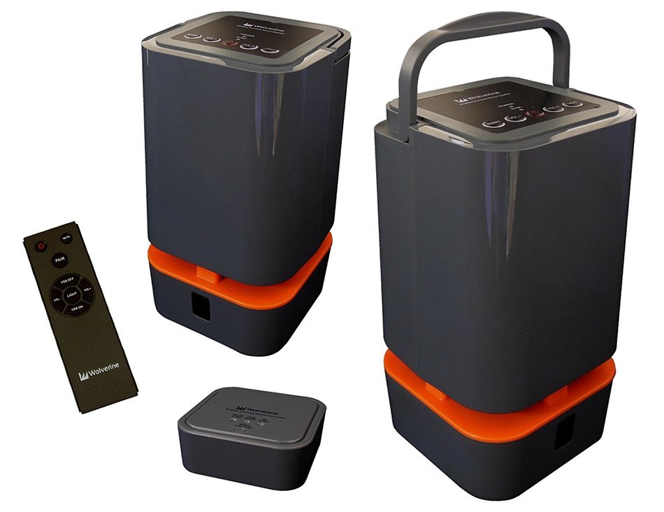 Wolverine WS58V3 5.8GHz Wireless Bluetooth Speakers, Dark grey