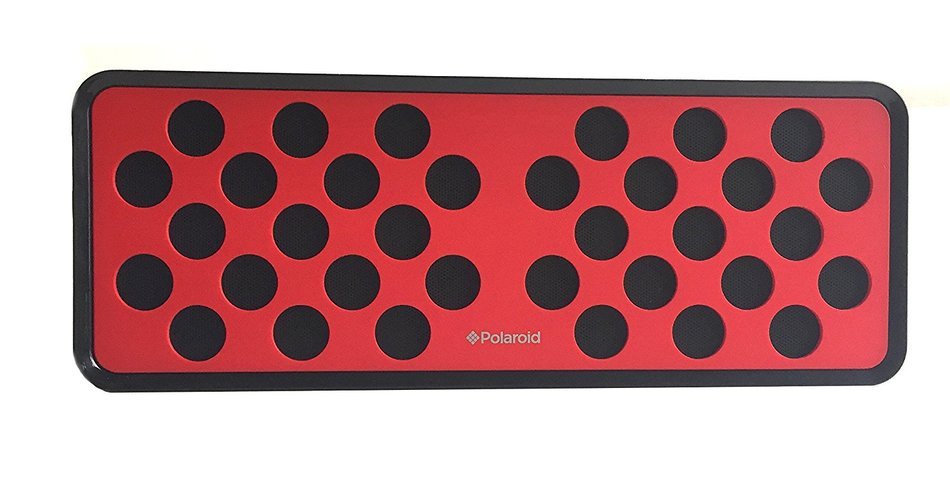 Polaroid Bluetooth Wireless Speaker with Stereo Sound - Red (PBT557) N2