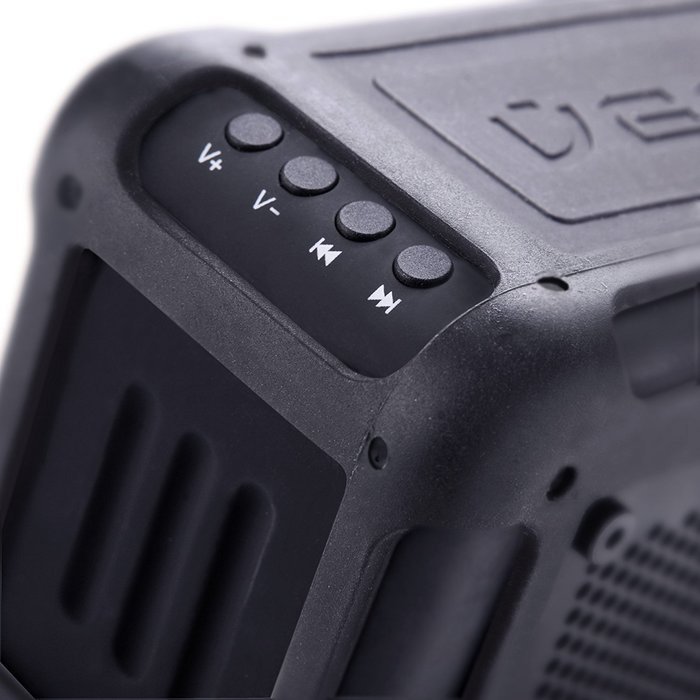 Veho VXS-001-BLK 360&deg; Vecto Wireless Water Resistant Outdoor Speaker with 6000mAh Powerbank, Microphone and MP3... N4