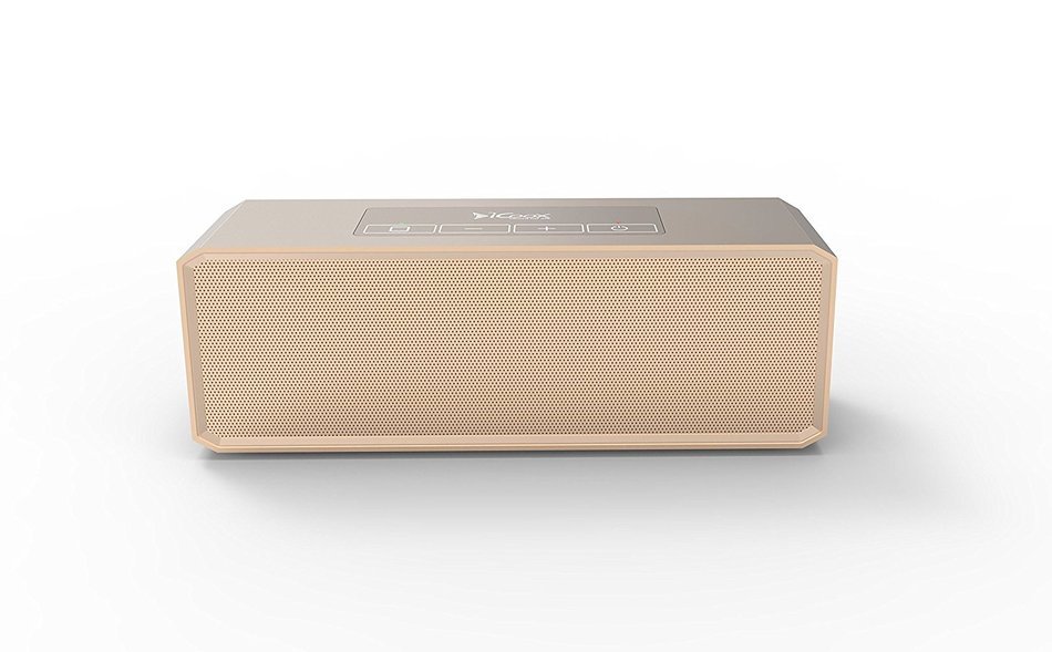 Icoox Wireless Metal Music Speaker - Bluetooth 4.1 Speaker with Built-in Speakerphone and 10 Hour Rechargeable...